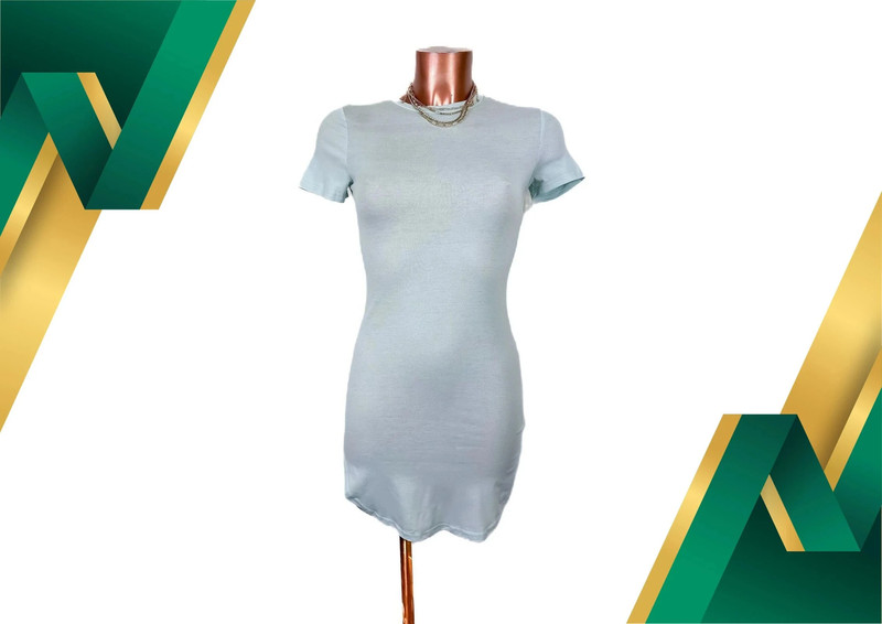 Robe courte verte menthe